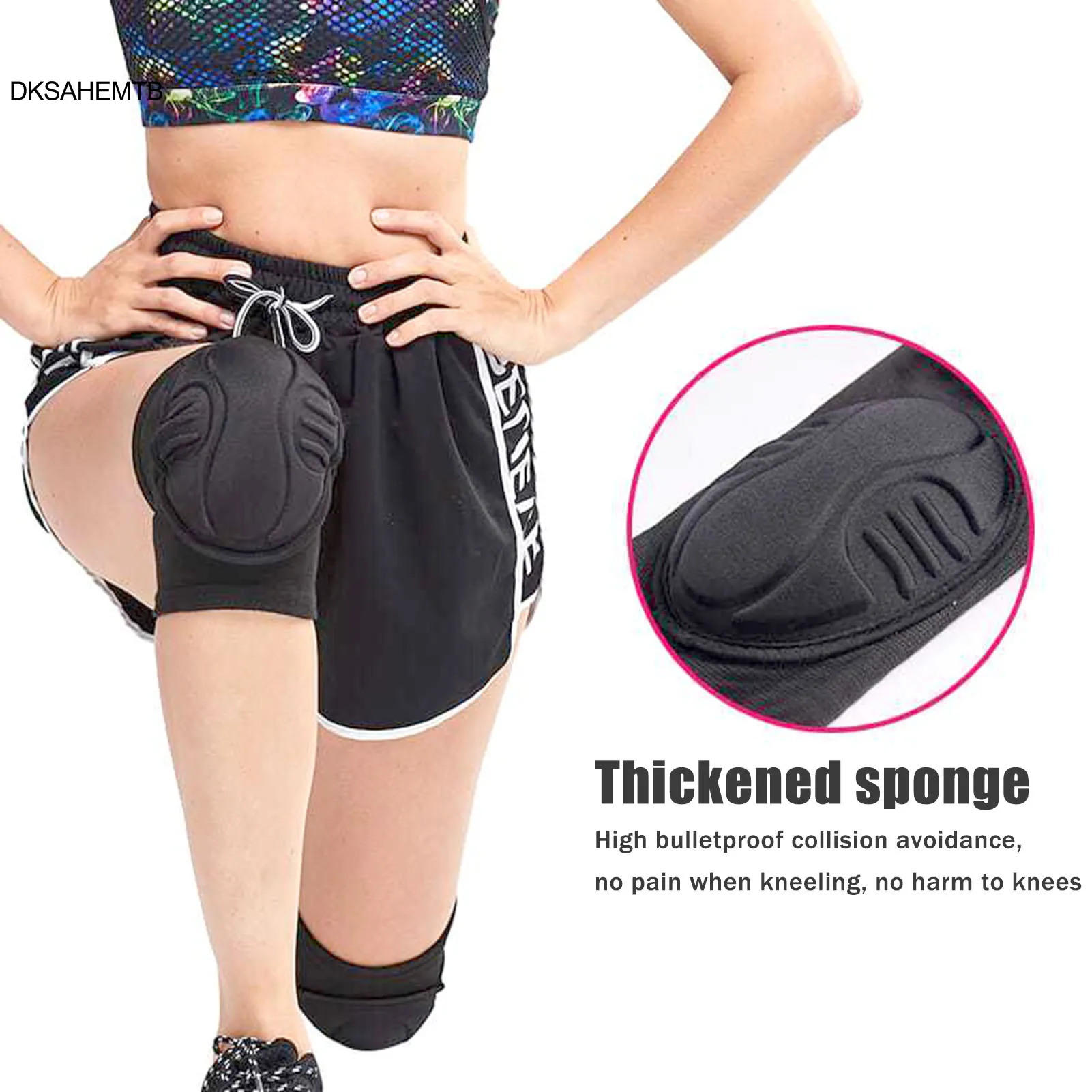 Rodilleras de esponja suave Eva para baile, correr, fútbol, Yoga, Fitness, entrenamiento deportivo, rodilleras, equipo de protección deportivo transpirable - imagen 3