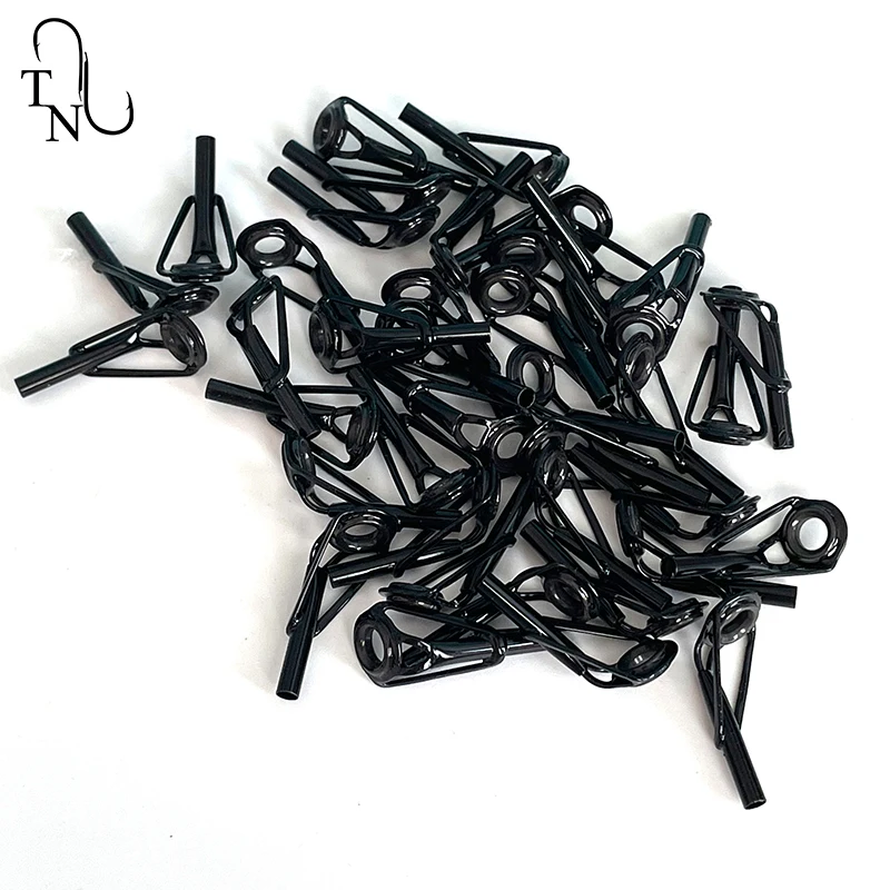 Kit de reparación para pesca, accesorios de repuesto, TN103, 10 piezas, Fuji BPOT, Punta Negra brillante, guía superior 6 #-2,2 - imagen 5