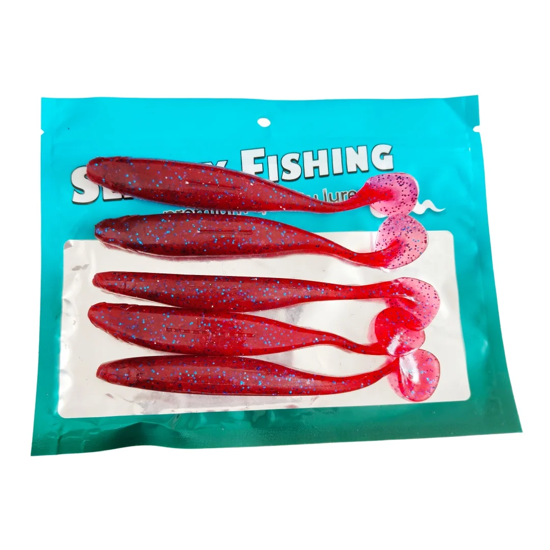 Set completo de señuelos Swolfy de silicona tipo shad