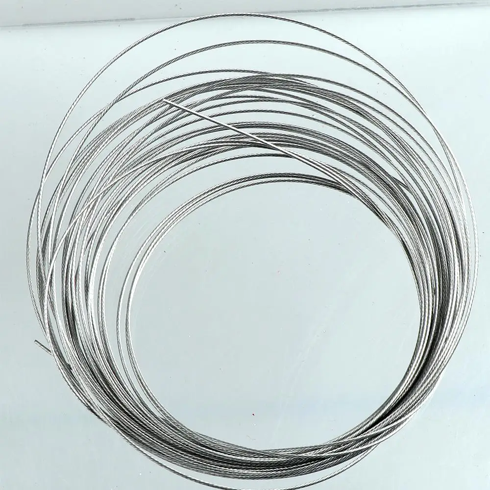 1 rollo de alambre de acero para pesca, 10m, 7 hebras trenzadas, alambre de acero para pesca en el mar cubierto con plástico - imagen 5