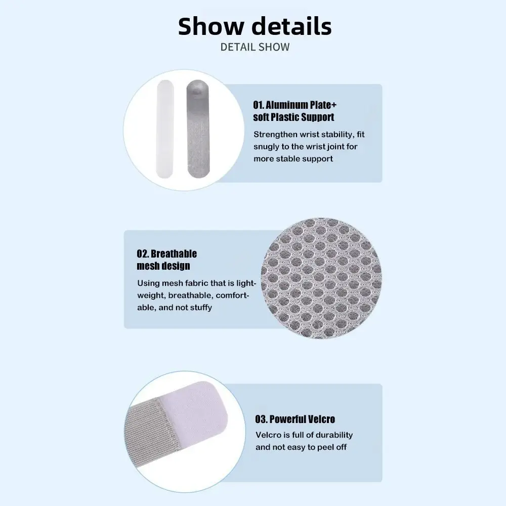 Muñequera de soporte nocturno para tendinitis del túnel carpiano, alivio del dolor de artritis, soportes para dormir en la muñeca, comodidad y transpirable