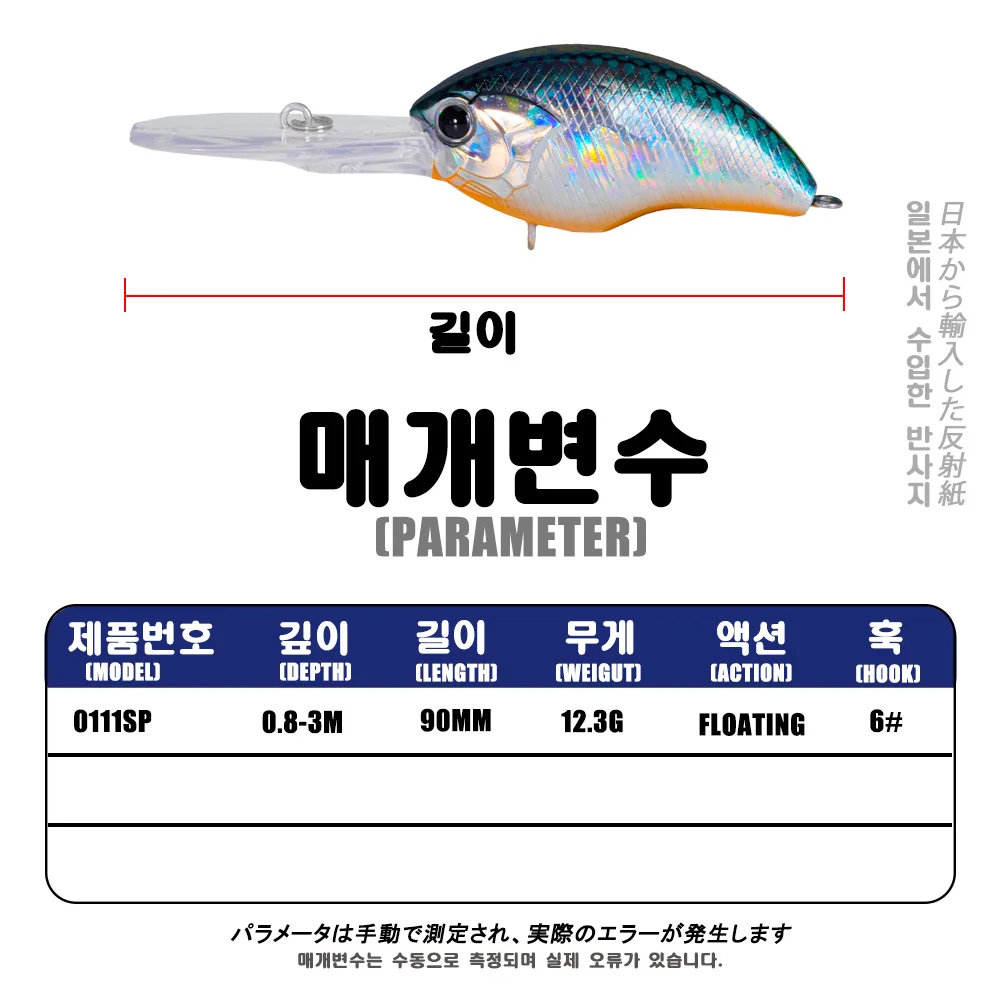 2025 Crankbaits señuelo de Pesca pesas manivela 12,3g 0,8-3m Lucio Isca Artificial agua salada lubina señuelos Whopper cebos carpa pescado - imagen 4