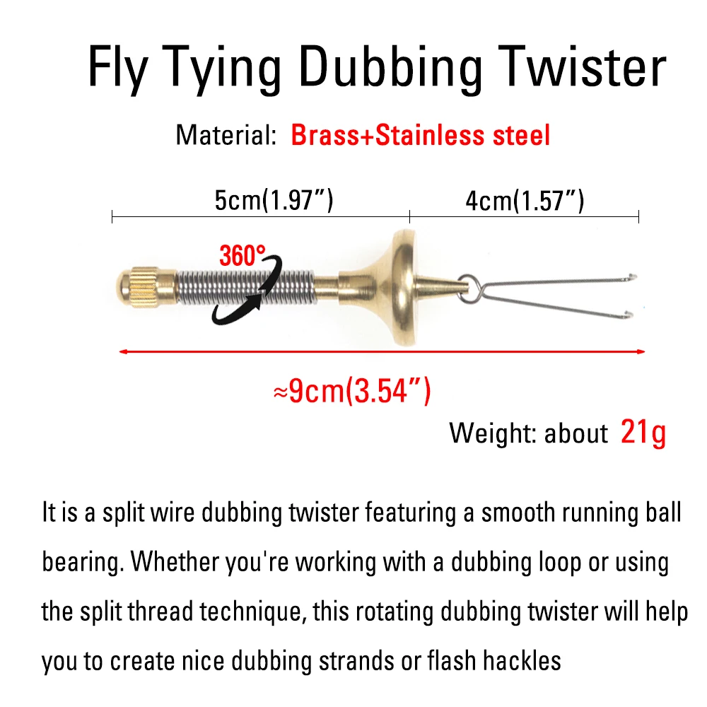 ICERIO herramienta de atado de pesca con mosca apilador de pelo desmontable/Twister de secado/bolsa de almacenamiento de nailon bandeja de basura - imagen 4