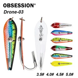 Cuchara metálica OBSESSION Drone-03 – Brillo UV para atún y macarela