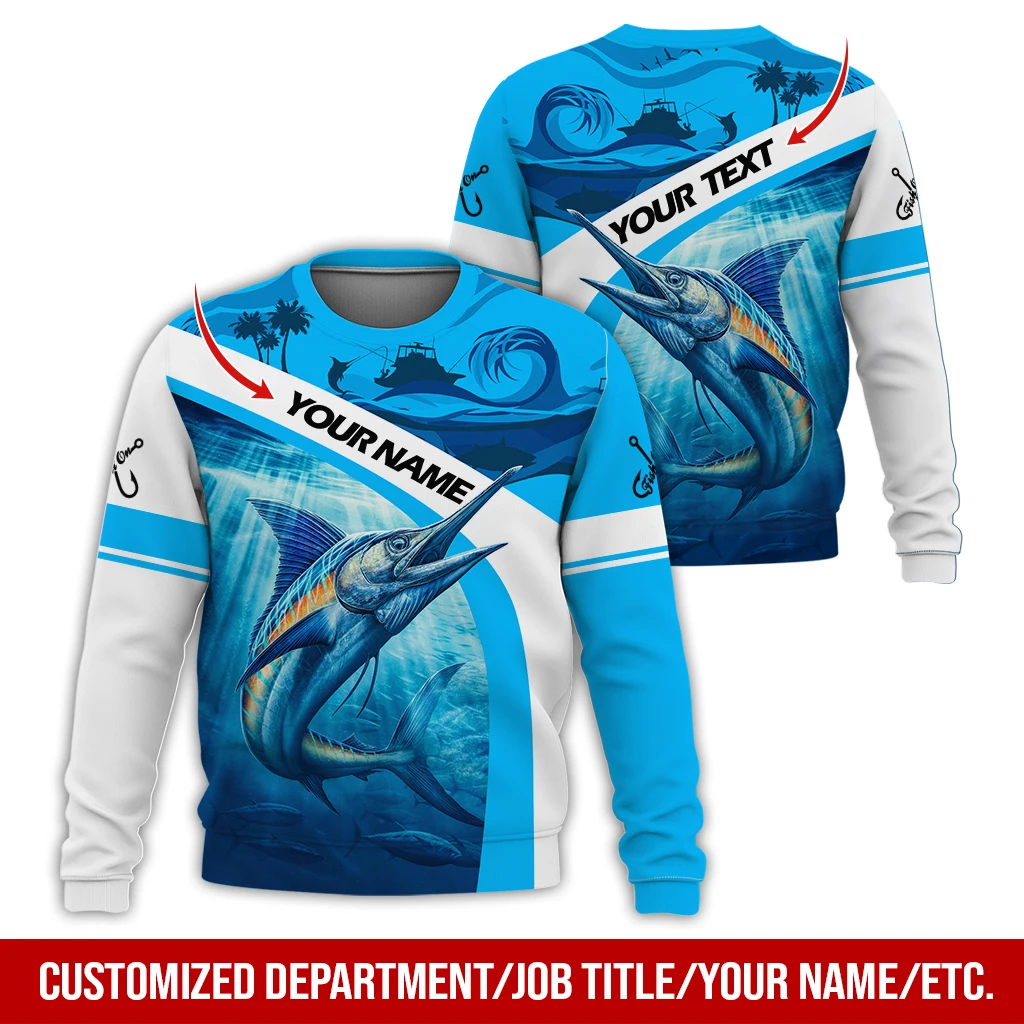 PLstar Cosmos Marlin Hunter – Sudadera 3D unisex para pesca - imagen 2