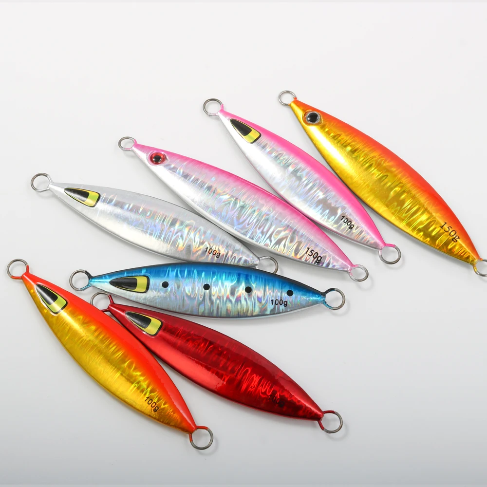 CASTFUN 40g 60g 100g 150g señuelo de Jigging de paso lento plantilla de Metal señuelo de pesca de agua salada plantillas de fundición cebo Artificial - imagen 3