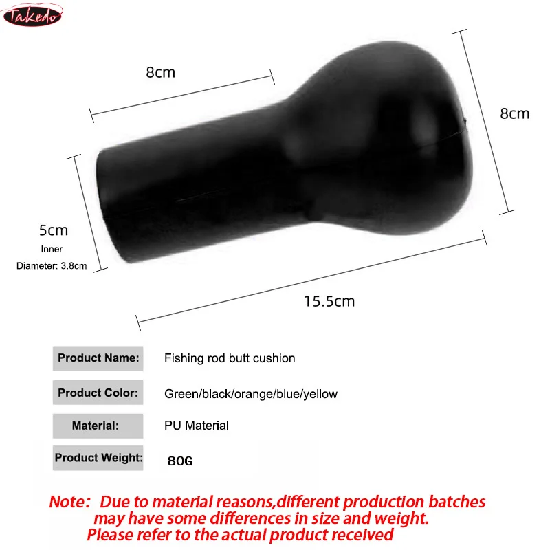 TAKEDO TF02 38MM caña de pescar de mar cojín de extremo a tope cinturón de lucha soportes de caña soporte Lumbar amortiguador para barco de arrastre - imagen 2