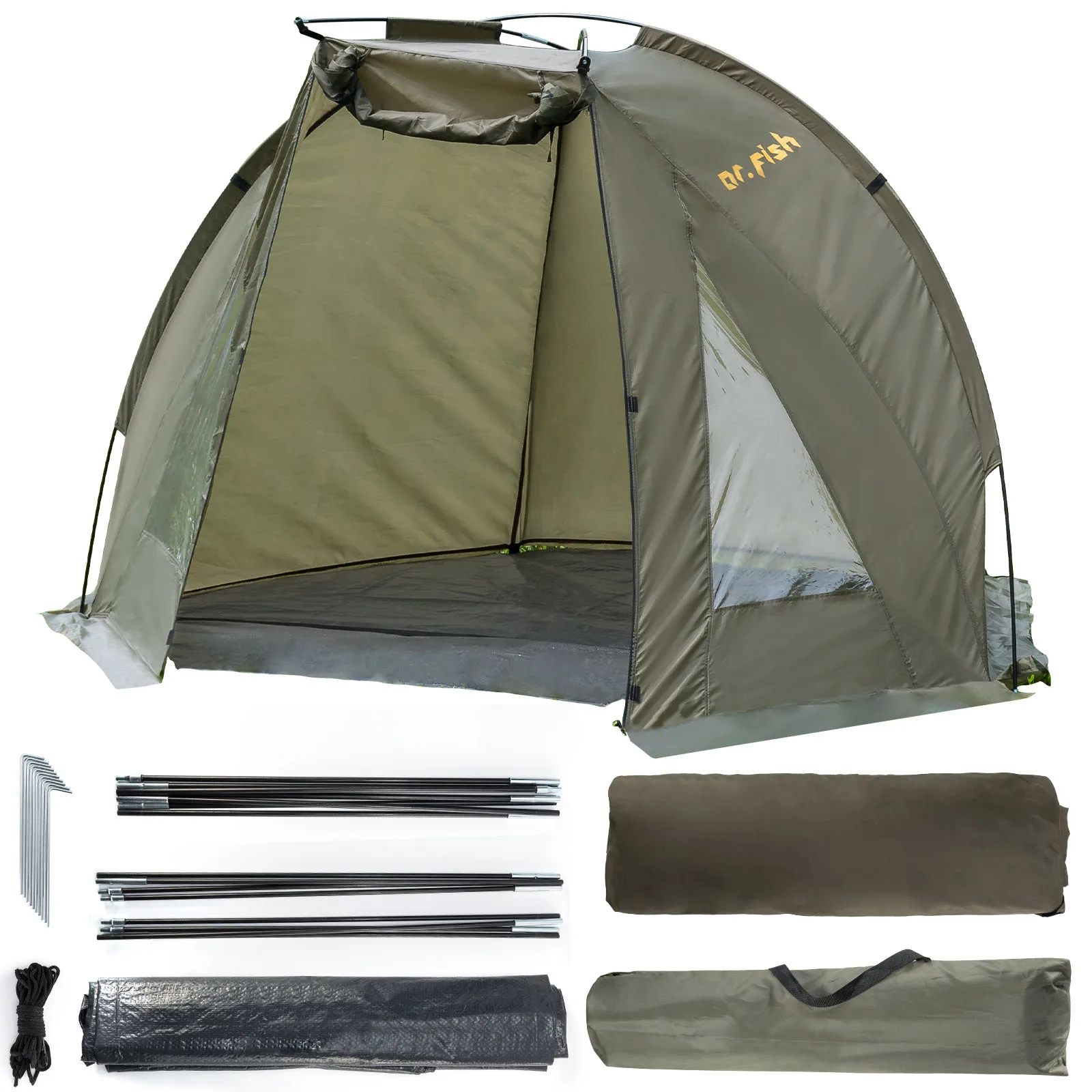 Bivvy ultraligera impermeable para pesca y caza