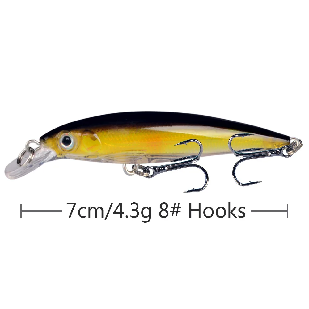 Minnow señuelo duro para perca trucha lubina - imagen 2