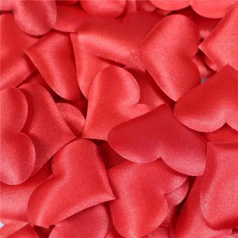 100 unids/bolsa pétalos en forma de corazón boda Día de San Valentín decoración de mesa decoraciones de cumpleaños - imagen 5
