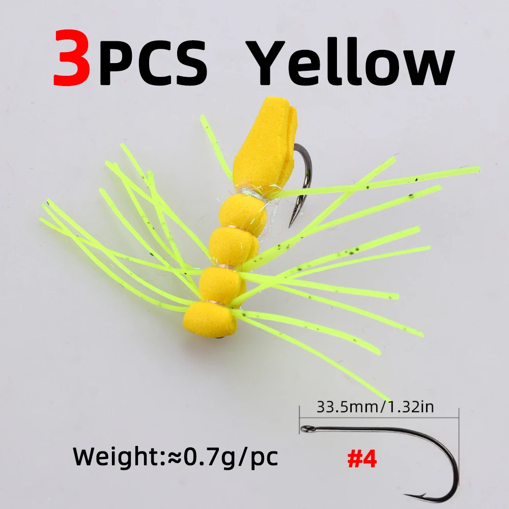 3pcs yellow