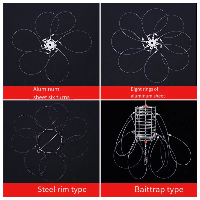 Herramienta para atrapar cangrejos, trampa para señuelos, jaula para cebo de acero inoxidable, alimentador de jaula para peces, aparejos de pesca, jaula adecuada para trampa para cangrejos y cangrejos - imagen 4