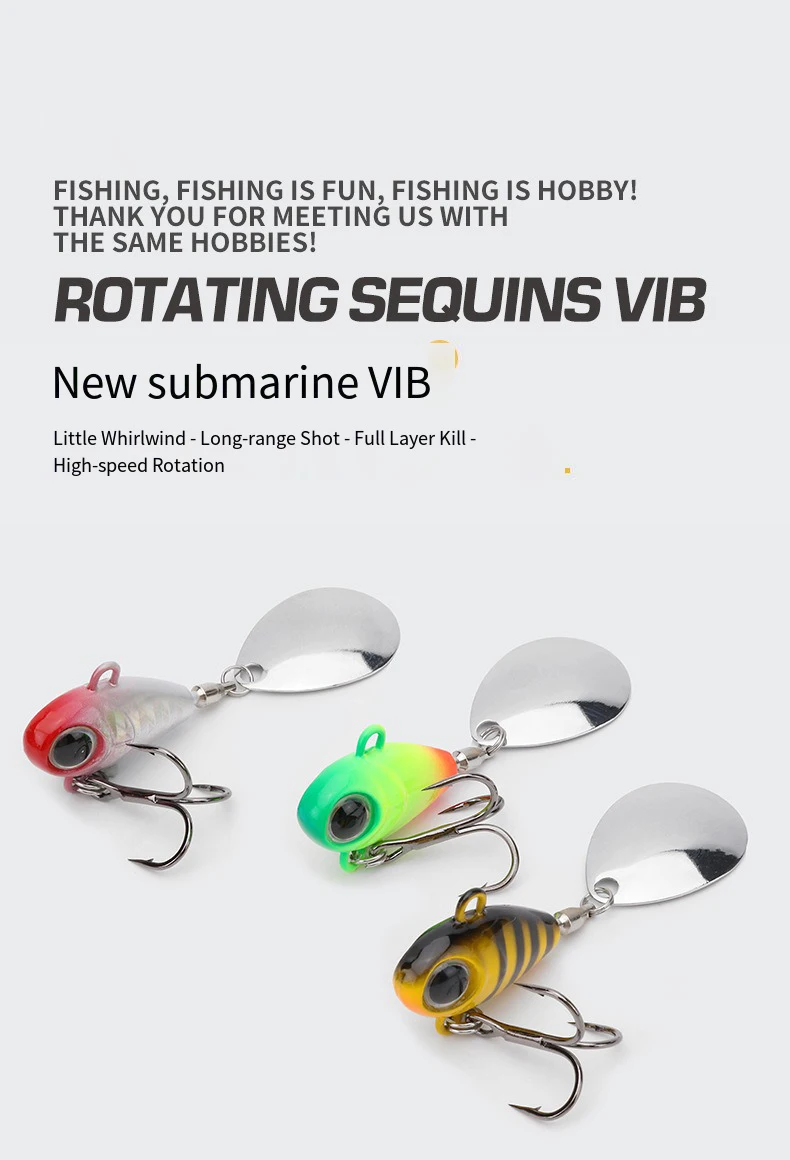 Vista frontal del señuelo VIB