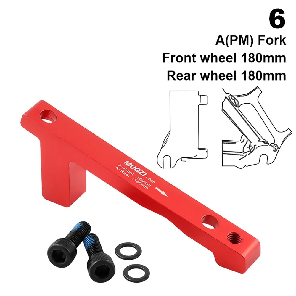 Adaptador de montaje de pinza de freno de disco ultraligero, soporte adaptador de Pilar a/B Multicolor para bicicleta de montaña con pernos de aleación de aluminio