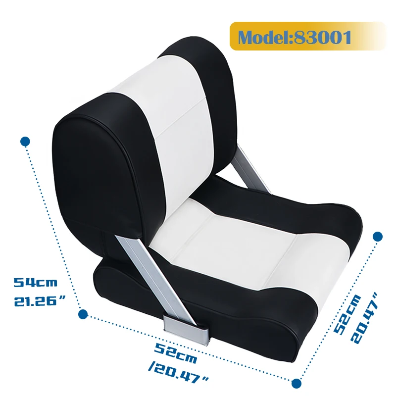 Silla plegable ergonómica de PVC para barco, asiento de pesca marina para yate, Lancha, accesorios para barcos de plátano - imagen 2