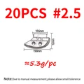20PCS SIZE 2o5