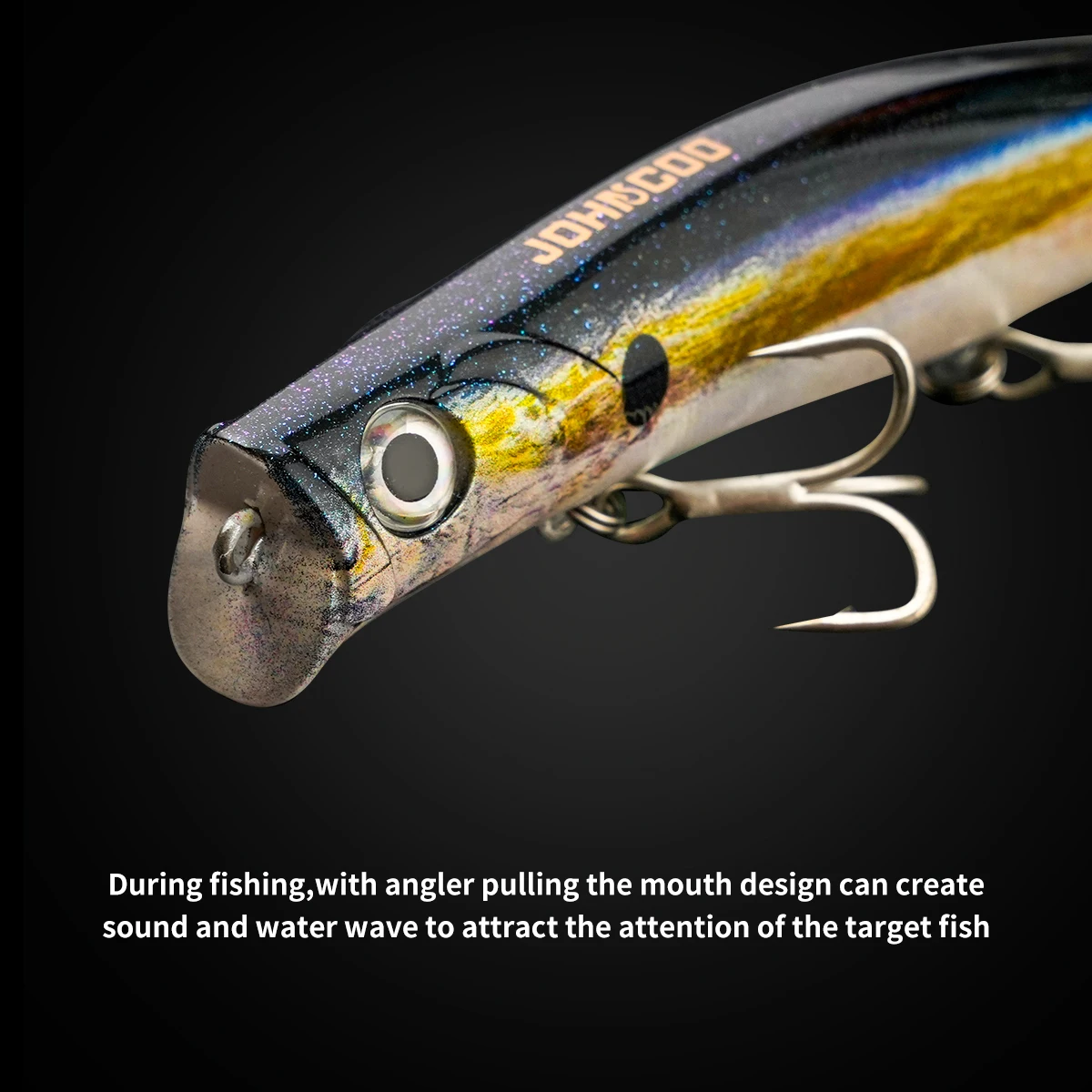 Wobbler Real flotante sin labios para lubina y lucio - imagen 5