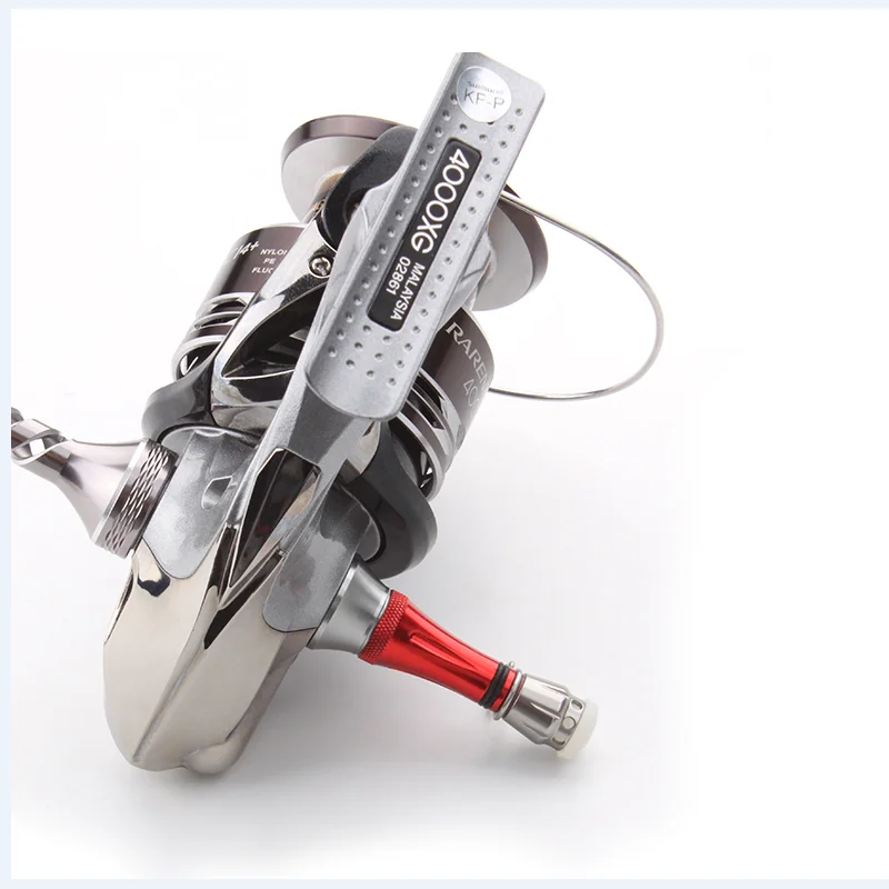 Kawa soporte de carrete giratorio de pesca, traje para carrete S y D, equilibrio de aleación equipado, mango DIY, accesorio, peso 5,7g, longitud 48mm - imagen 5