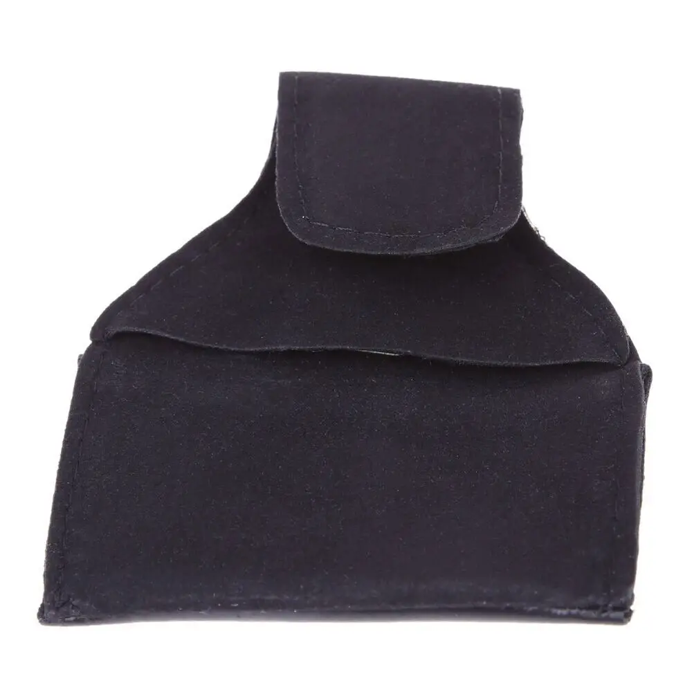 Nuevo Soporte de tiza de cuero PU, funda negra para accesorios de billar con Clip y Clip, soporte para tiza de piel sintética, billar - imagen 4