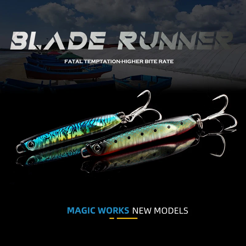 Aparejos mágicos, plantilla de Metal, señuelo de pesca Shore Micro, aparejos de pesca de mar, 15g, 20g, 30g, para cebo Artificial duro, aparejos de pesca - imagen 2