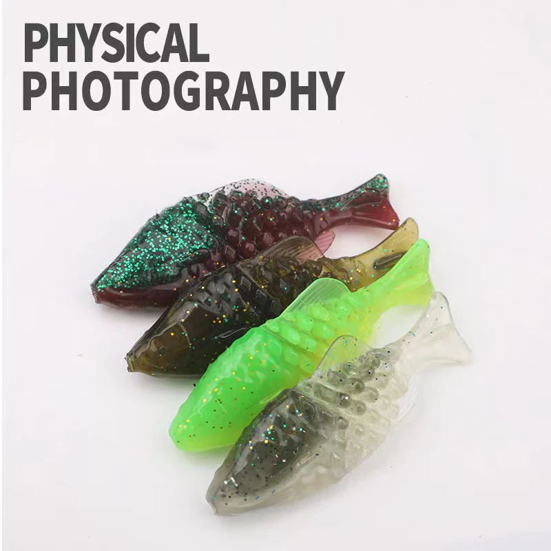 Haimaluo-Señuelos blandos para pesca en el mar, 90mm, 11,5g, cebos Shoft, carpa, Wiggler, Señuelos de Pesca, cebo Artificial de silicona, pez de simulación - imagen 4