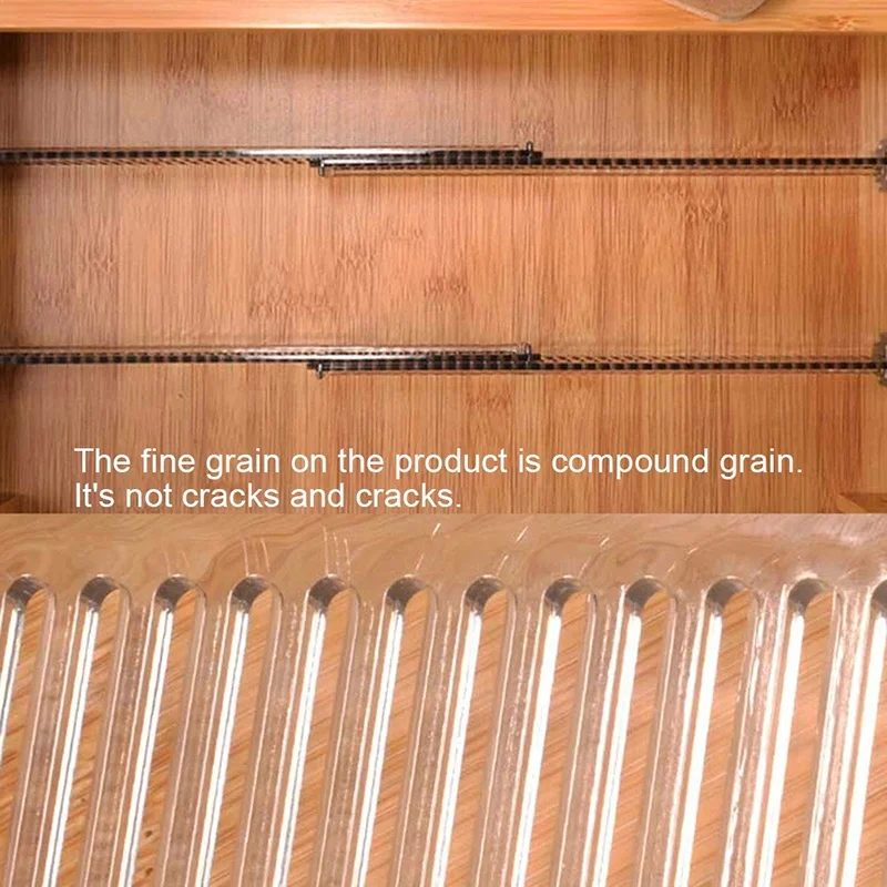 Divisor de cajón de tablilla ajustable, partición DIY, organizador de almacenamiento duradero, armario, separador sin perforaciones, 1 par/set - imagen 3