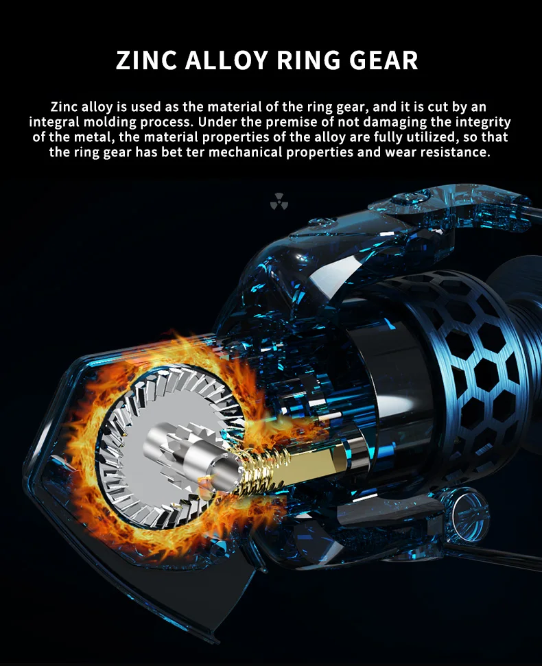 Carretes de pesca 12 + 1BB, rodamientos 4,7: 1, carrete giratorio de Metal, alimentador de agua salada, accesorios de pesca de carpa - imagen 4