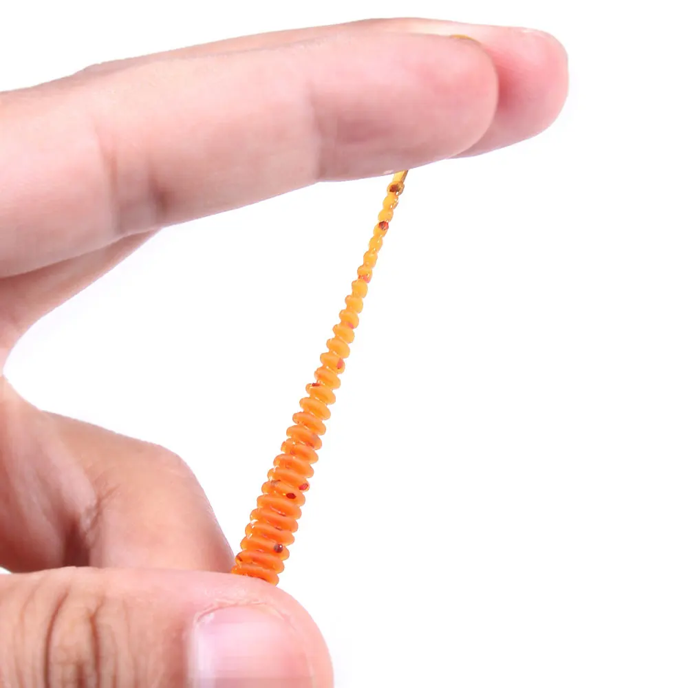 HENGJIA-Juego de Señuelos de Pesca de cola en T suave, gusano Grub, Swimbaits, cebos de silicona, aparejos de Pesca de lubina, cebo de silicona, 10 unids/lote por paquete - imagen 4