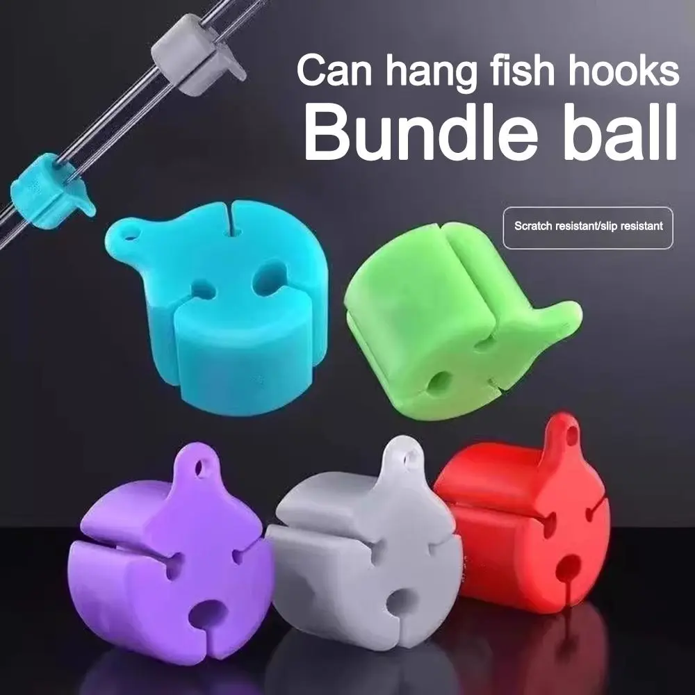 Soporte multifuncional para caña de pescar, Clip de almacenamiento de aperitivos montado en la pared, correas antideslizantes para caña de pescar, 2 uds. - imagen 4