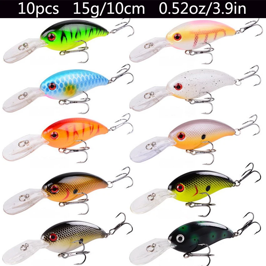 Juego de Señuelos de Pesca mixtos, Kit de cebos duros Wobbler Crankbaits Swimbait Minnow, aparejos de Pesca de carpa, 33 piezas, 25 piezas, 15 piezas - imagen 4
