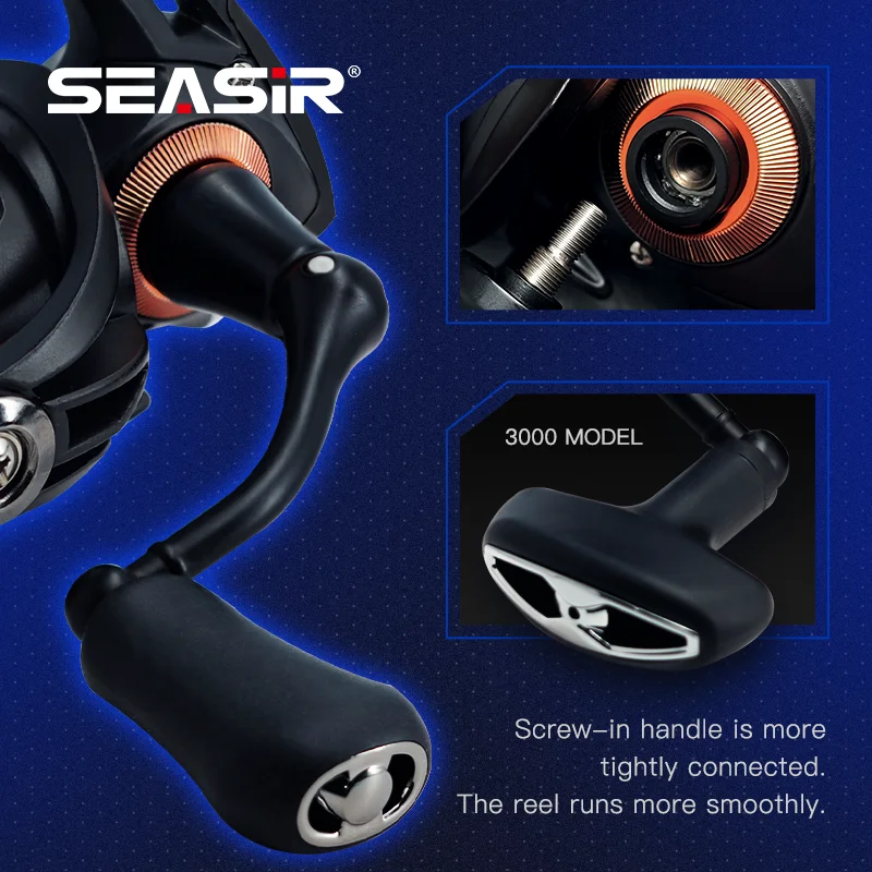 SEASIR Flecha Negra - Carrete de spinning con arrastre suave - imagen 4