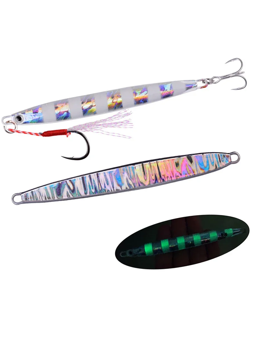 3/5 Uds. Señuelos de Pesca súper largos de fundición de Metal 7G-60G Shore Cast Jigging Pesca cuchara Jig mar agua salada aparejos de señuelo de Pesca - imagen 5