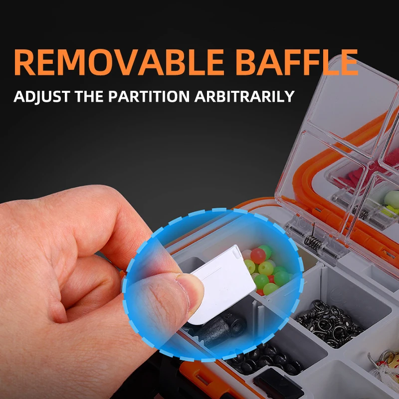 Kit de accesorios de pesca con anzuelos, pesas, conector de plomo, giratorios, herramientas de señuelo, juego de accesorios con caja de aparejos, 195 Uds. - imagen 3