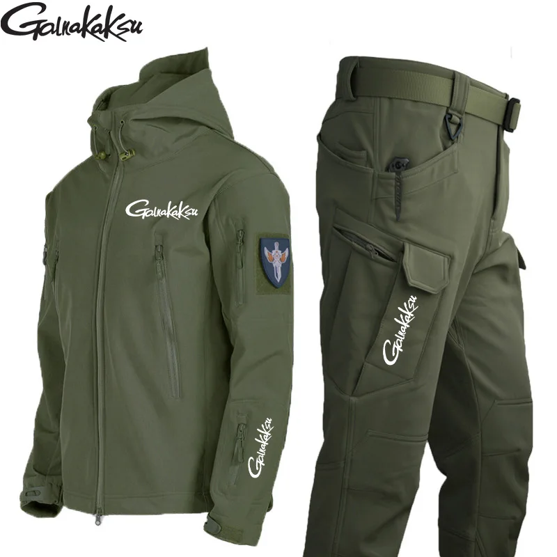 Chaqueta de pesca hombre térmica concha suave forro polar - imagen 3