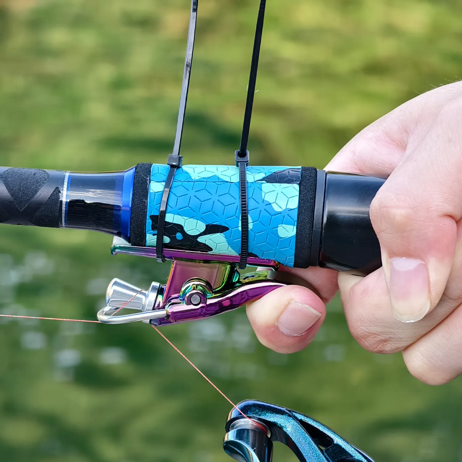 Sougayilang-gatillo de pesca con dedo, protección de fundición eléctrica, gatillo de fundición para pesca en el mar, botón para pulgar, Protector de dedo, línea de varilla fija - imagen 5