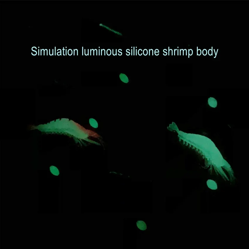 Cebo Artificial de silicona suave para Camarón, señuelo luminoso de 9cm/6g con anzuelos giratorios, aparejos de pesca, entrega rápida, gran oferta, 2 piezas, nuevo - imagen 5