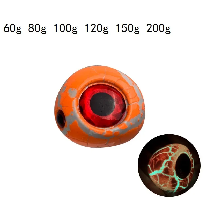 Topline Track-señuelo de pesca de plantilla de Metal, cebo de pesca duro Artificial, cabeza de plomo luminosa, 60g, 80g, 100g, 200g - imagen 2