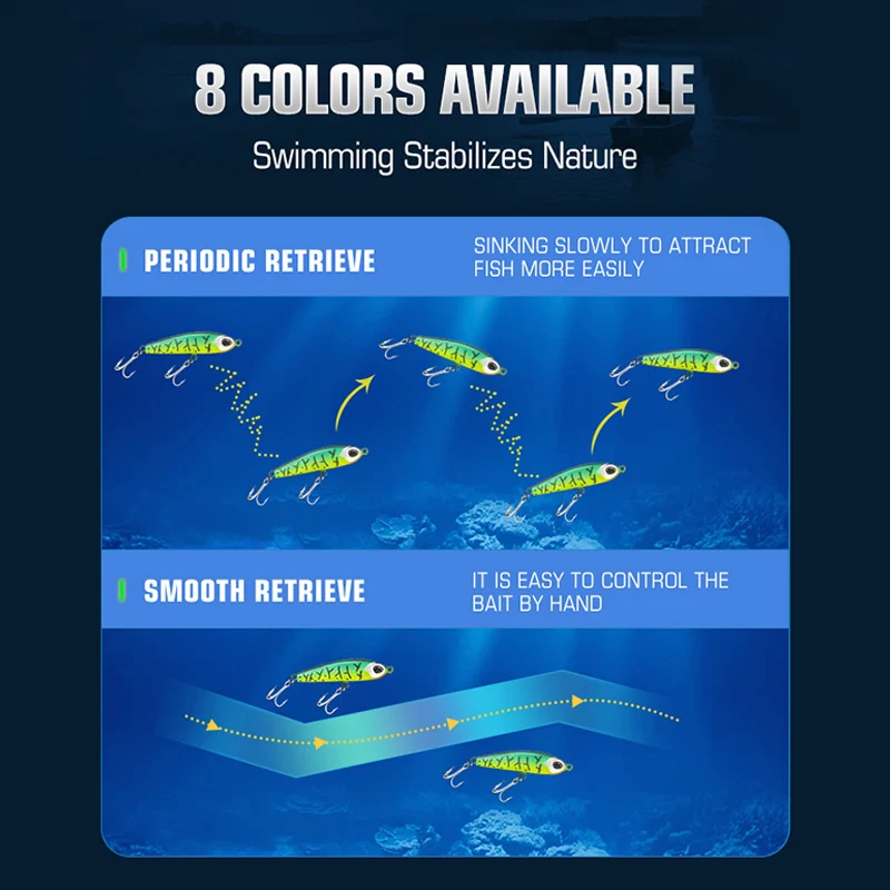 Kingdom-señuelo de pesca de lápiz de hundimiento lento, cebos duros artificiales Wobblers de 40mm, 4g, aparejos de pesca de alta calidad - imagen 5