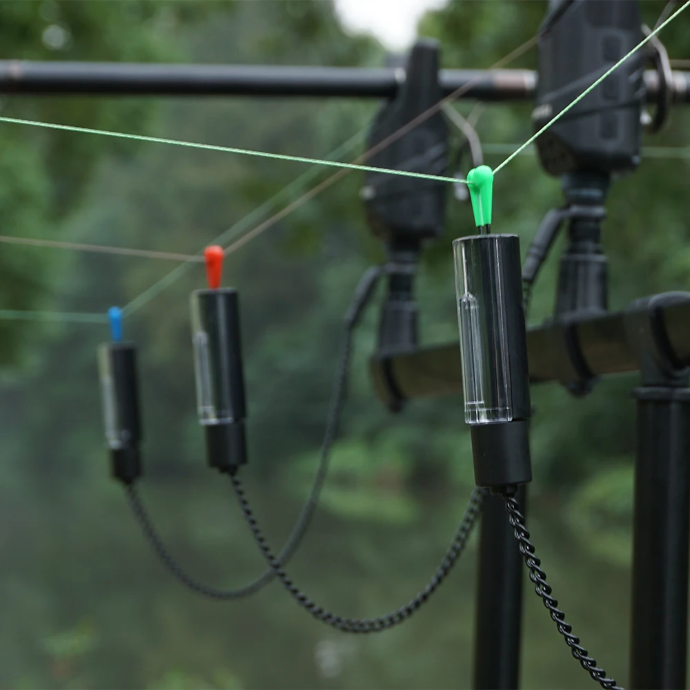 Hirisi pesca de carpa LED Swinger indicador de caída metales cadena suave para carpa accesorios de pesca gruesa B2040 - imagen 2