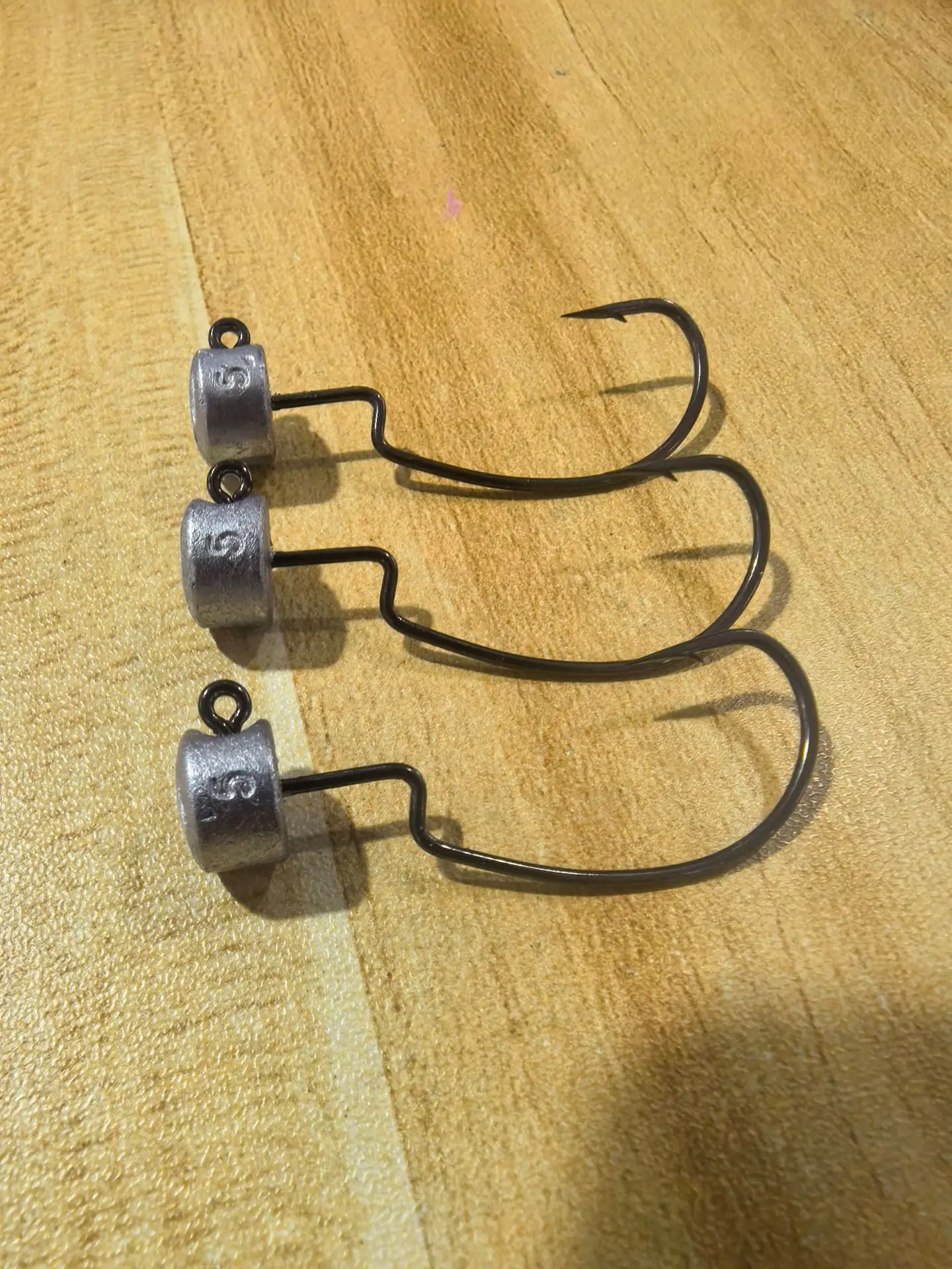 Anzuelos Jig Head NED con púas para vinilo, lubina - imagen 3