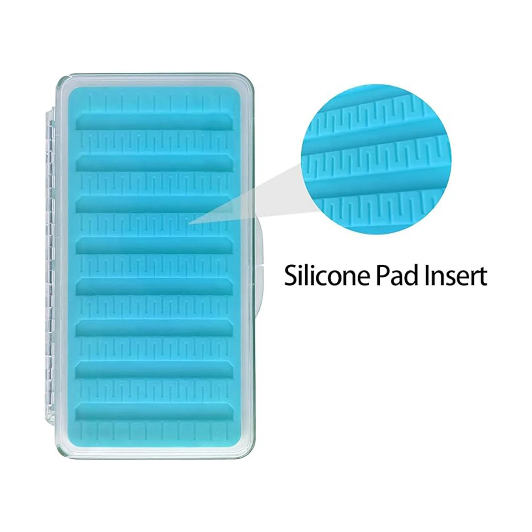 Aventik-Caja Vertical y Horizontal de silicona para señuelos, bandejas de aparejos de pesca con mosca, 1 unidad - imagen 3