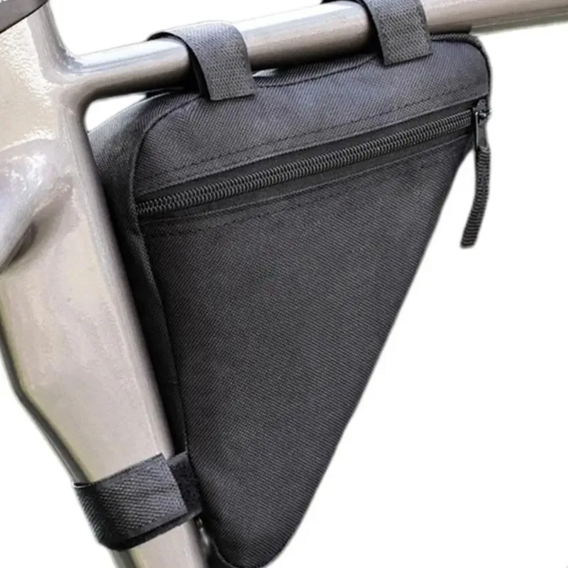 Bolsa triangular para bicicleta, manillar de cuadro frontal de bicicleta, bolsas impermeables para ciclismo, piezas de bicicleta