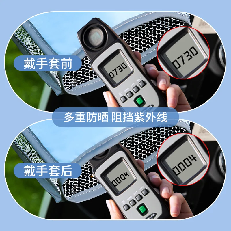 Guantes para manillar de protección solar de verano, guantes transpirables impermeables para motocicleta, bicicleta eléctrica, accesorios para ciclismo al aire libre, 2 uds. - imagen 4