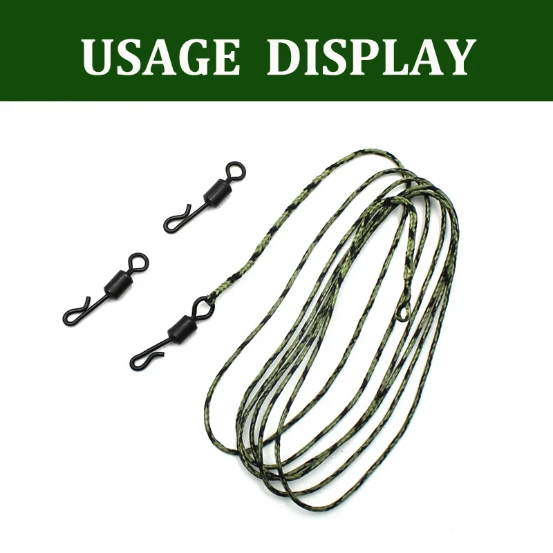 30 Uds. Clip Kwik de latón negro mate de cuerpo largo giratorio en forma de Q de cambio rápido para accesorio de aparejos terminales de pesca de carpa tamaño Reino Unido 8 11 - imagen 5