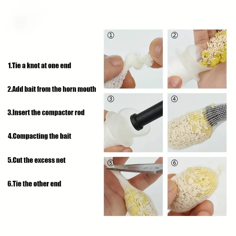 Red soluble en agua para pesca gruesa – Bolsa de señuelos portátil
