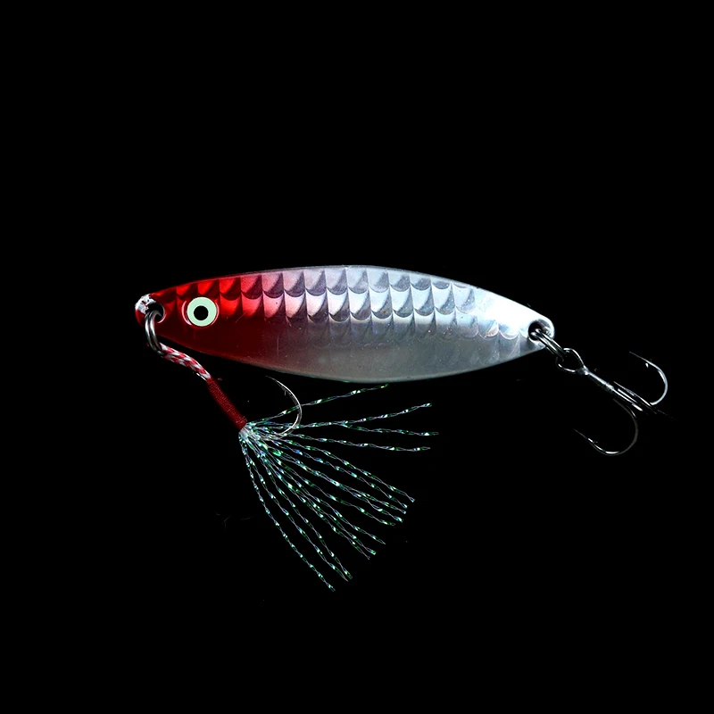LETOYO 7g/11g/14g/18g brillo Spinner señuelo aerodinámico forma del cuerpo cobre cuchara señuelo Artificial hundimiento cuchara señuelo de pesca - imagen 5