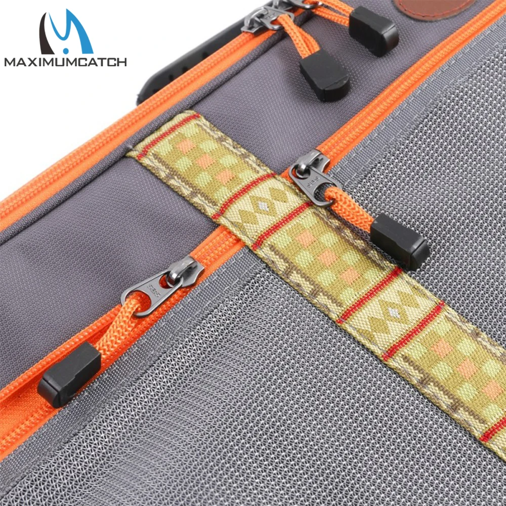 Maximumcatch estuche de viaje para pesca, bolsa impermeable ajustable para pesca con mosca, eslinga, paquete de pesca 80x25x14cm - imagen 4