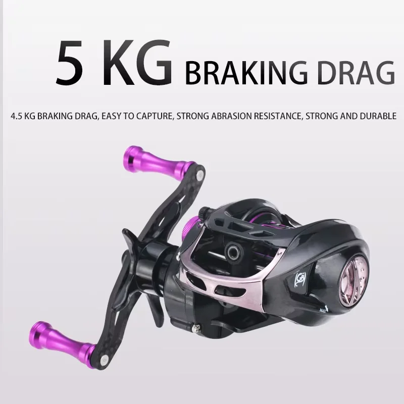 Lizard Shallow Metal Spool, carrete baitcasting, mango carbono - imagen 4