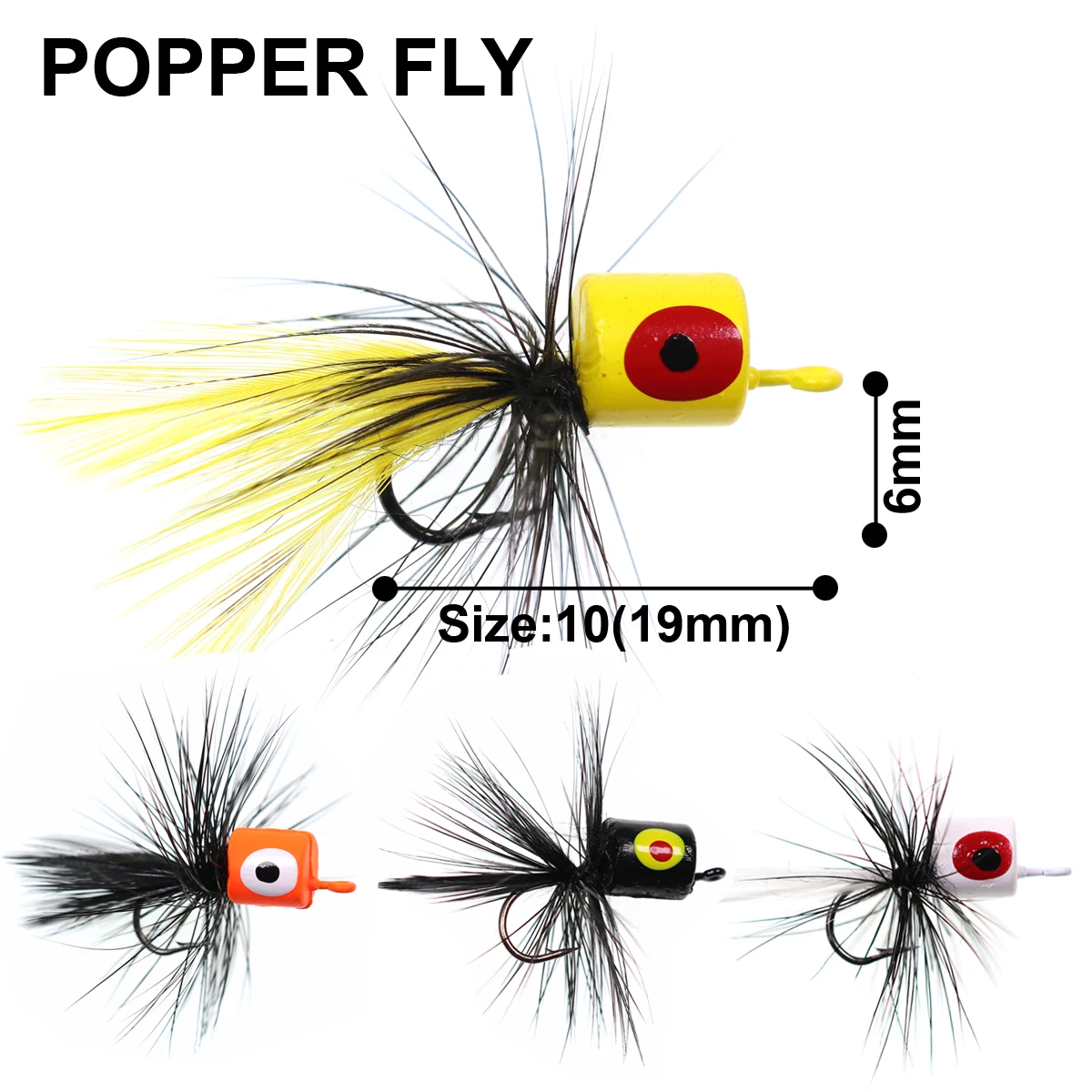 Señuelo popper naranja