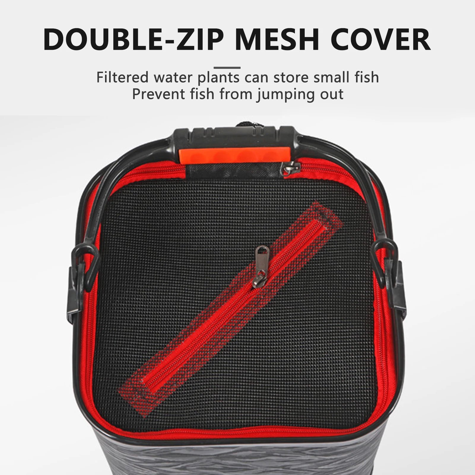 Cubo de pesca plegable de Eva, contenedor de cebo vivo para peces, multifuncional, portátil, accesorios de pesca, aparejos de pesca - imagen 5